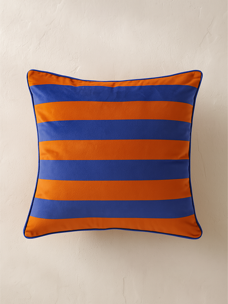 Almohadón Terciopelo Suave Rayas