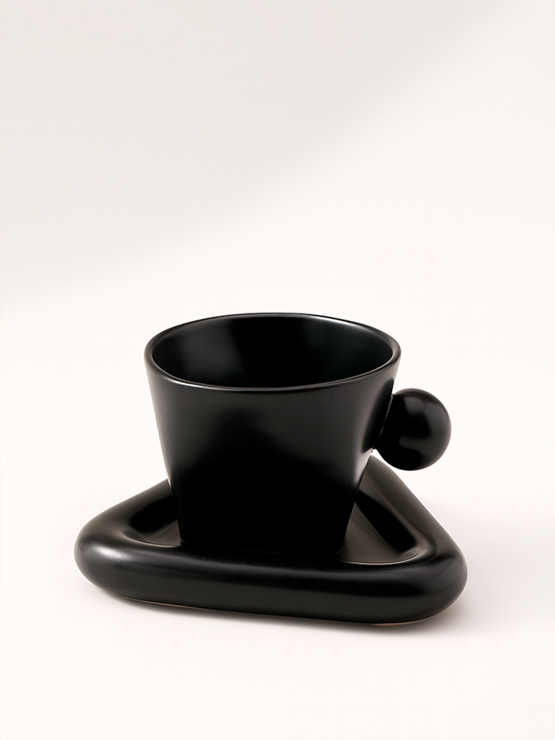 Set Taza + Plato Geométrico