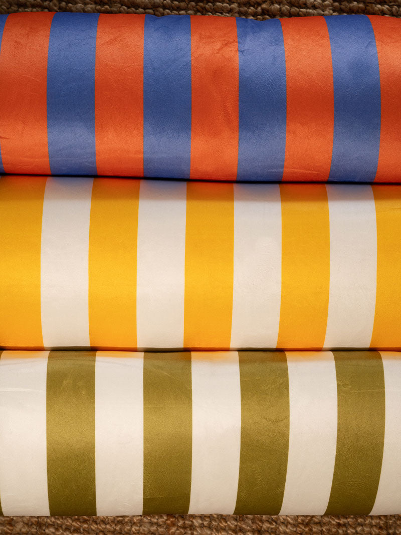 Almohadón Cilindro Terciopelo Rayas