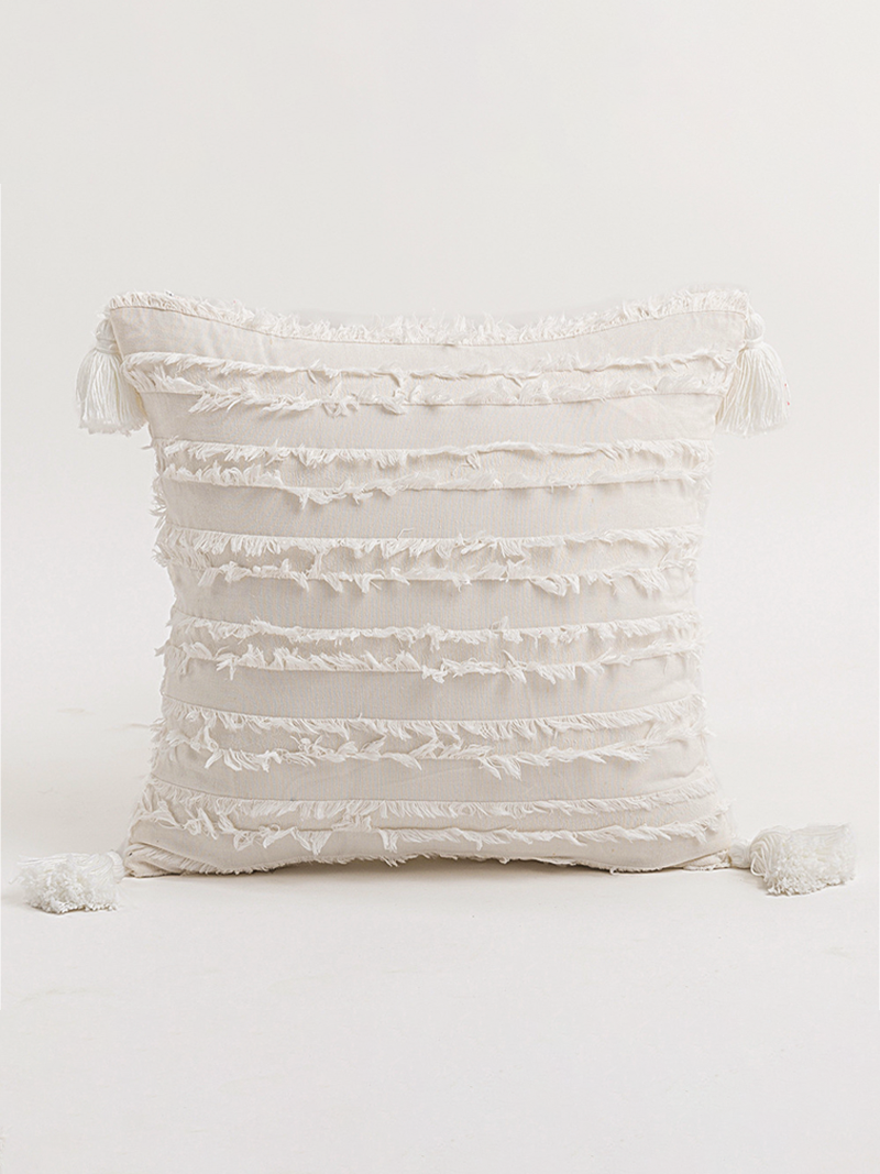Almohadón Boho Flecos