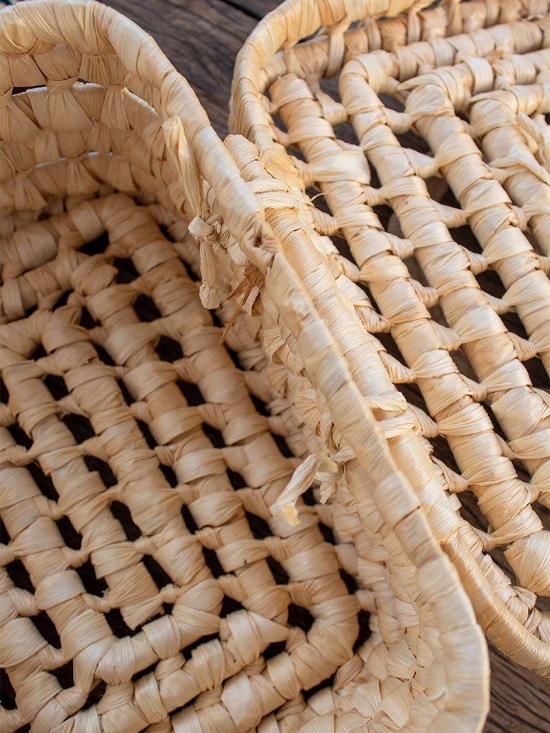 CANASTO CON TAPA FIBRA NATURAL