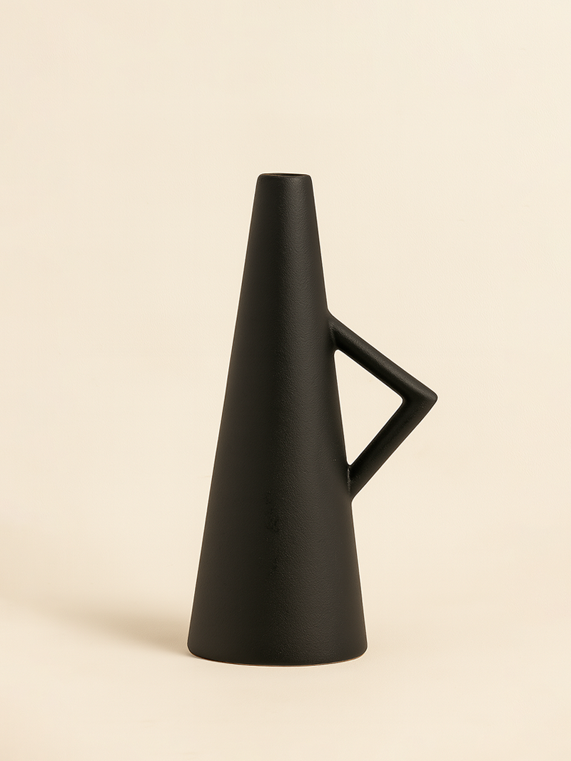 Jarrón Cerámica Triangular