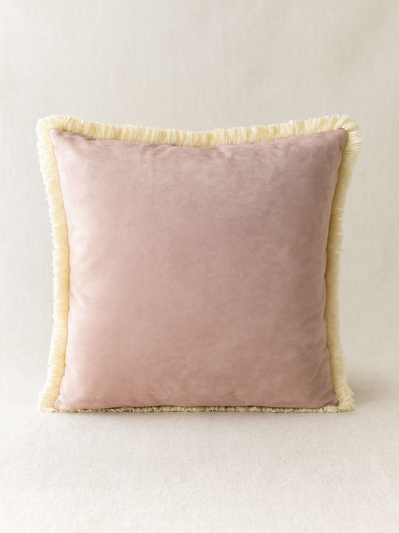 Almohadón Terciopelo Flecos