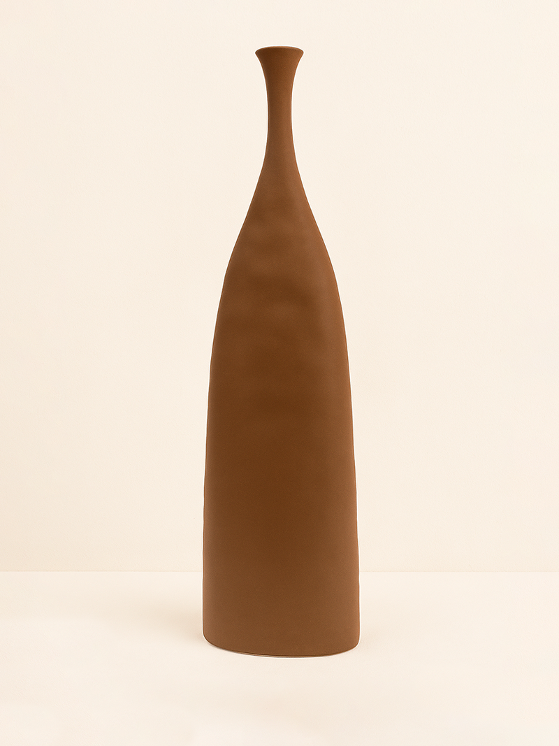 Jarrón Cerámica Escultura Alto