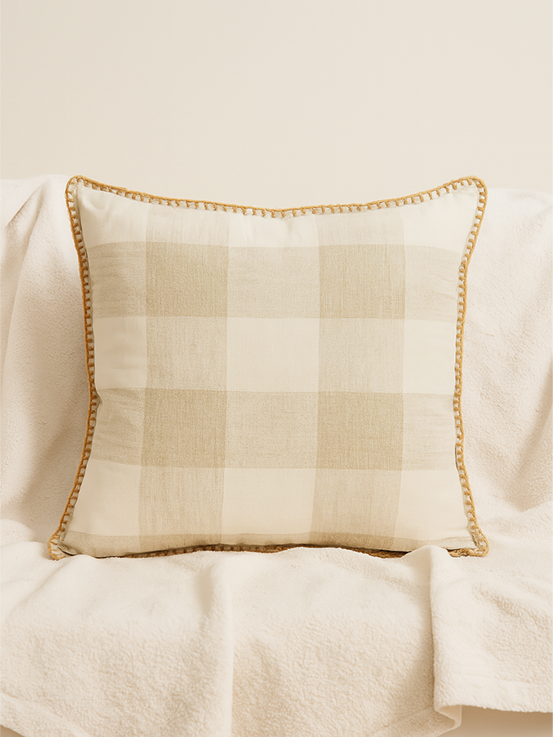 Almohadón Cuadros Natural
