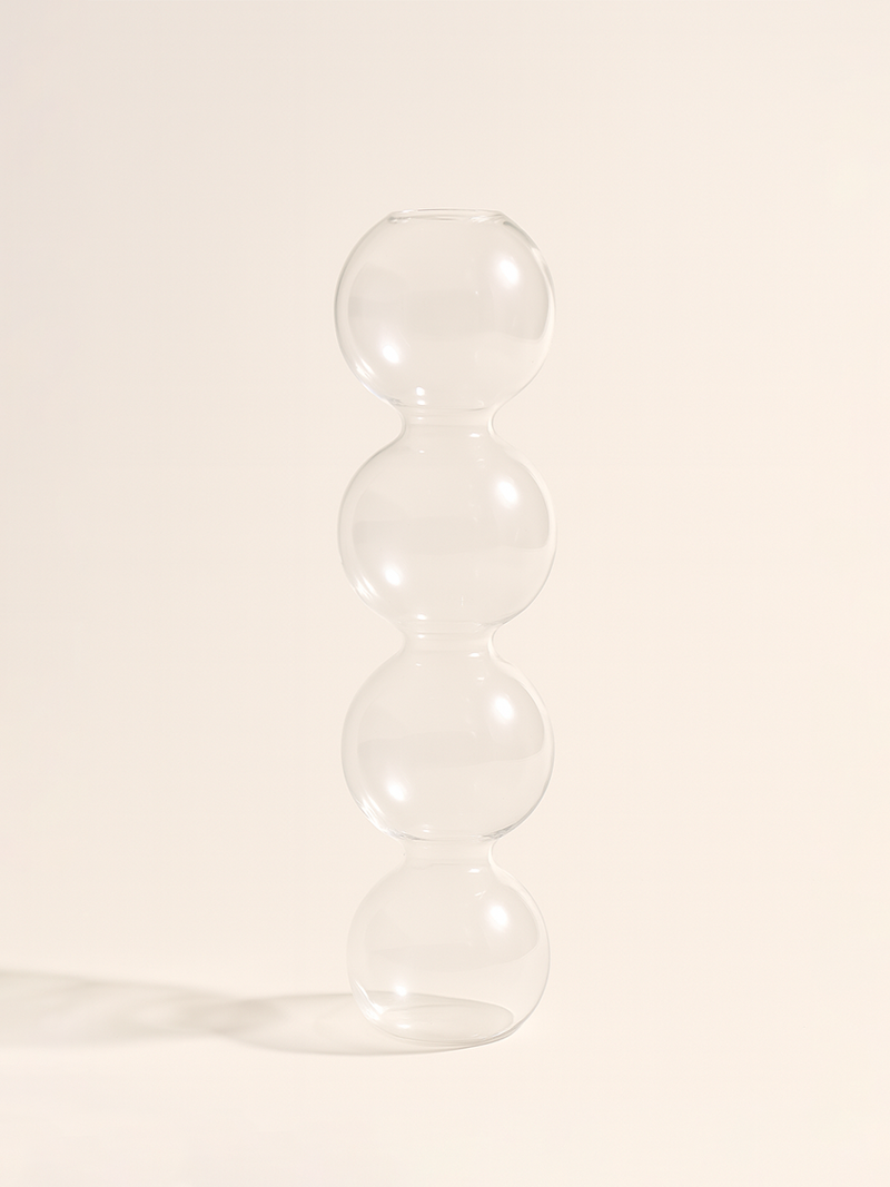 Jarrón Vidrio Burbujas