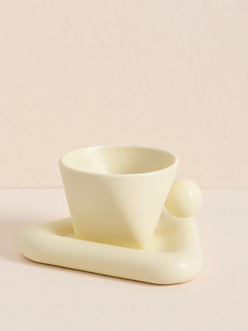 Set Taza + Plato Geométrico