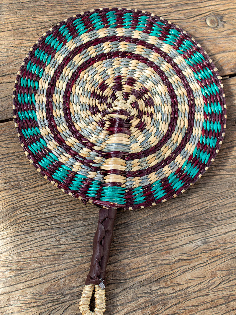 ABANICO REDONDO FIBRAS NATURALES