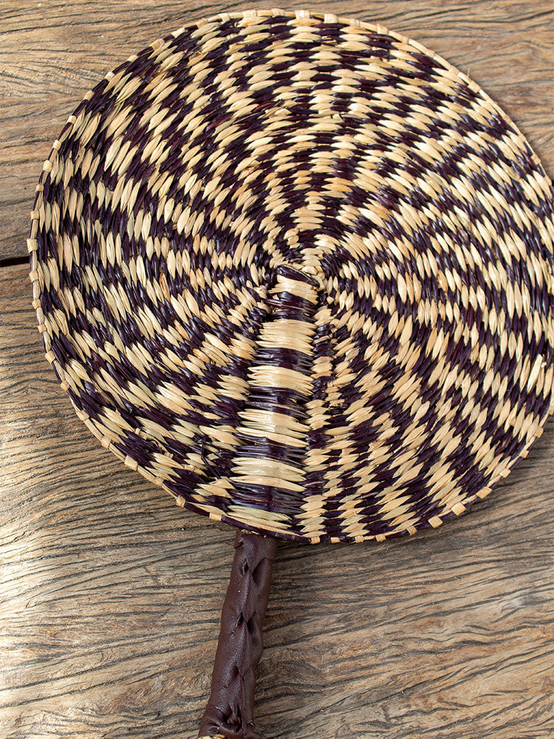 ABANICO REDONDO FIBRAS NATURALES