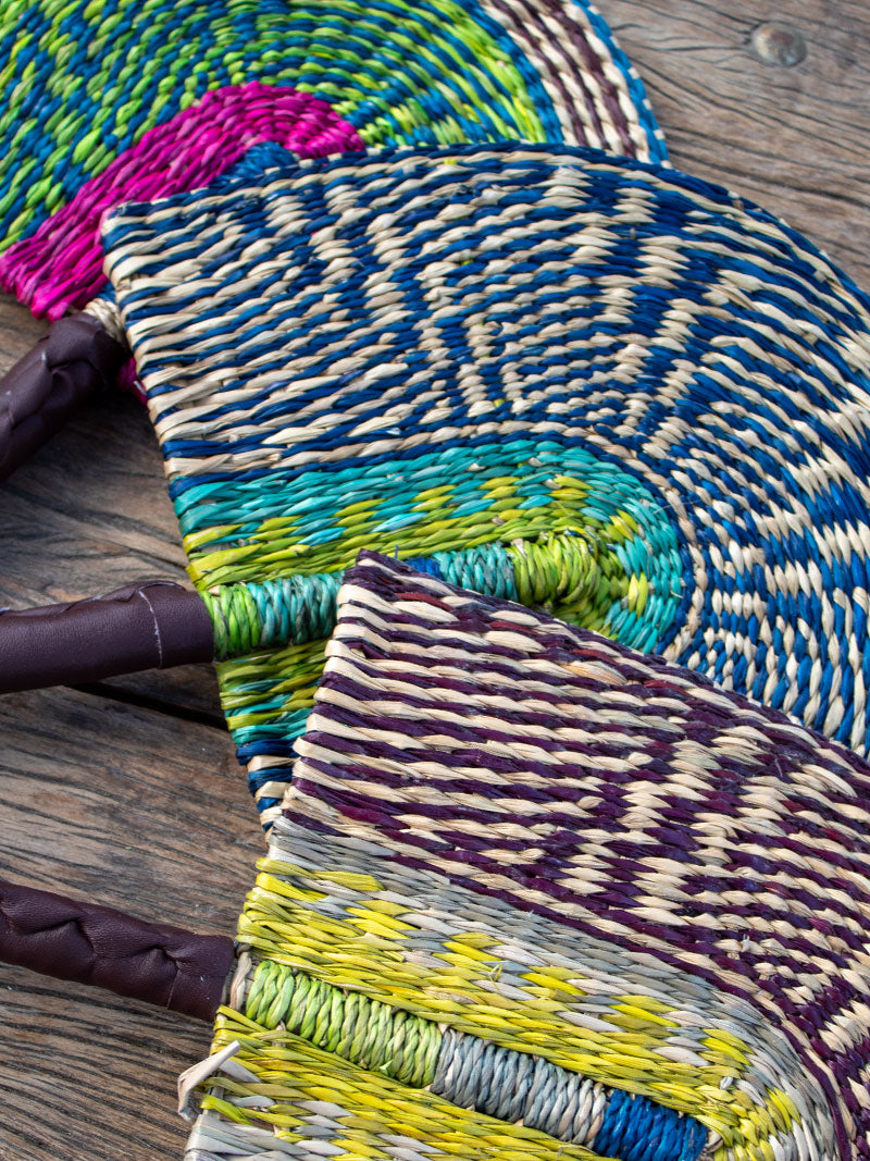 ABANICO DECORATIVO FIBRAS NATURALES