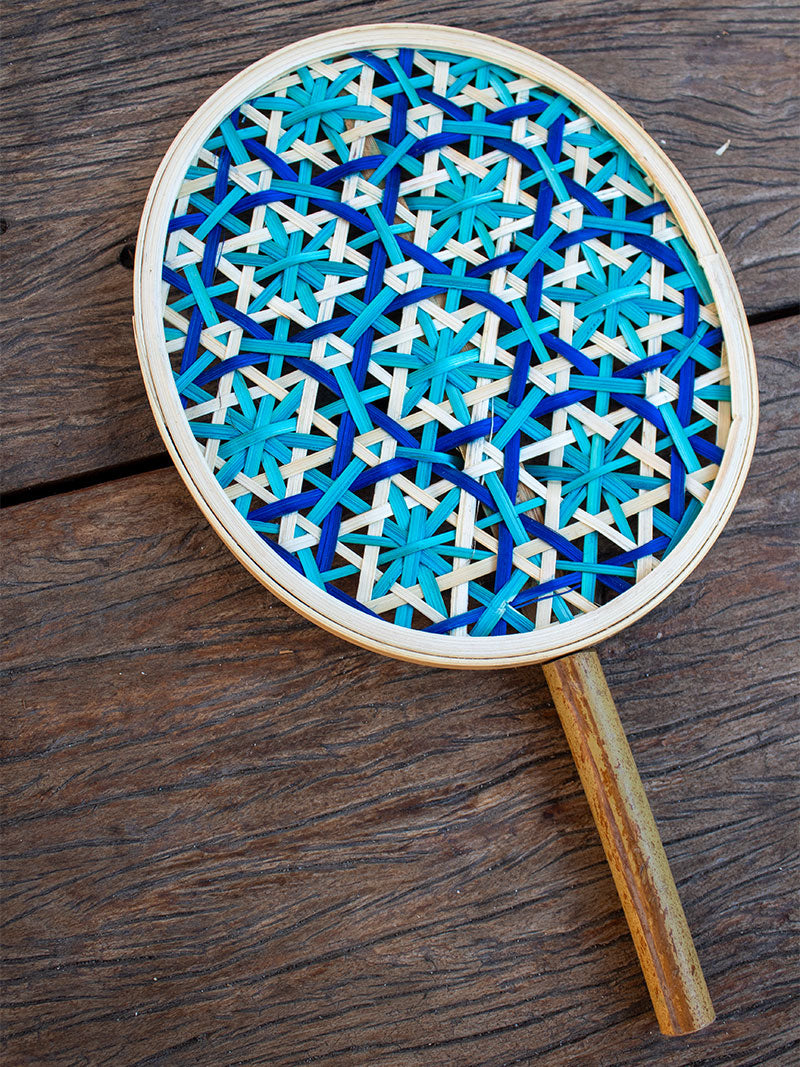 ABANICO DECORATIVO BAMBÚ COLORES