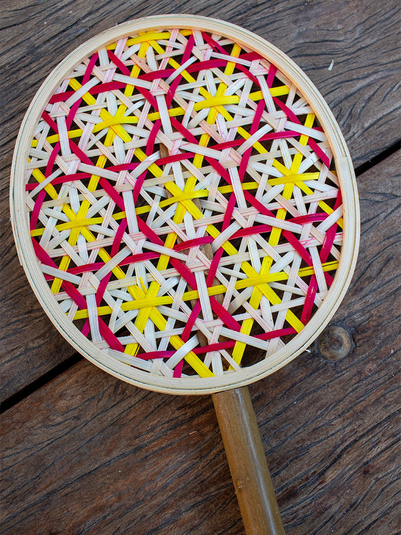 ABANICO DECORATIVO BAMBÚ COLORES