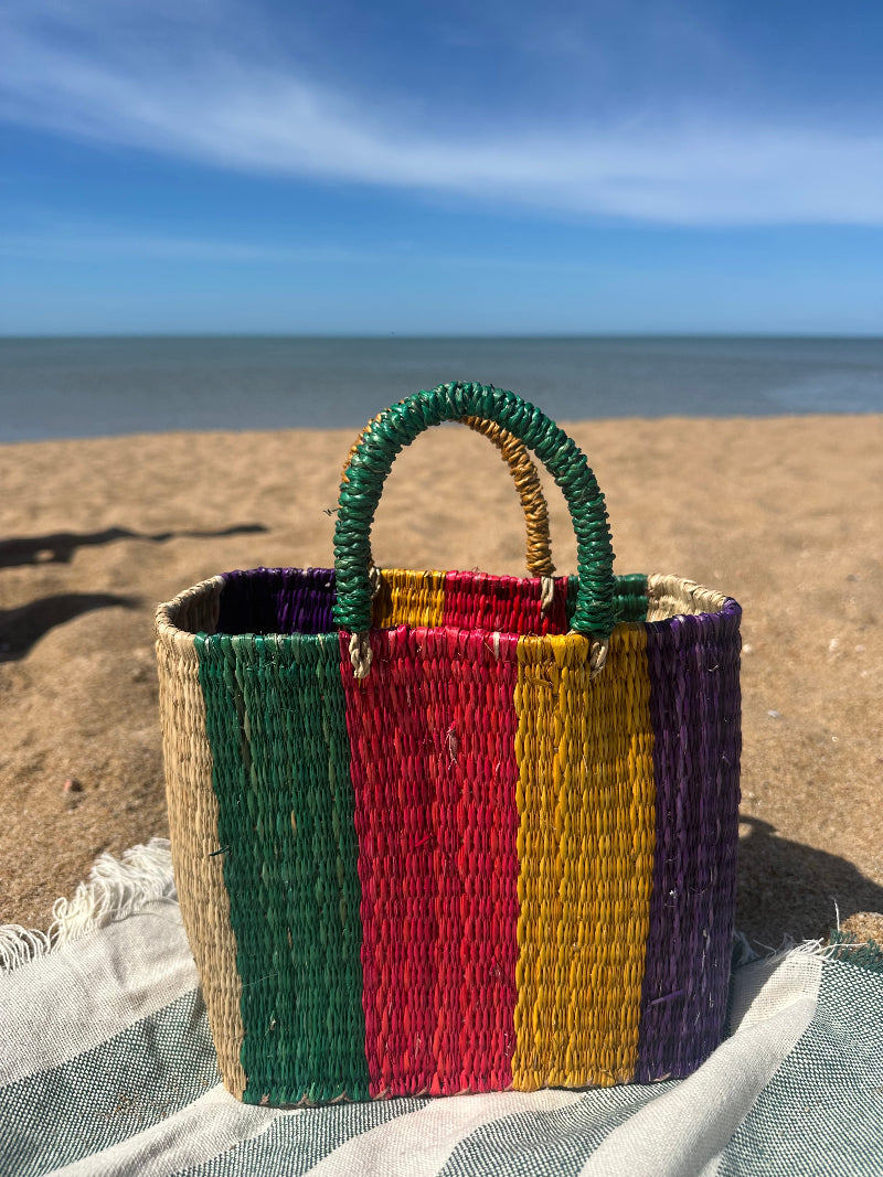 BOLSA CANASTA FIBRAS NATURALES