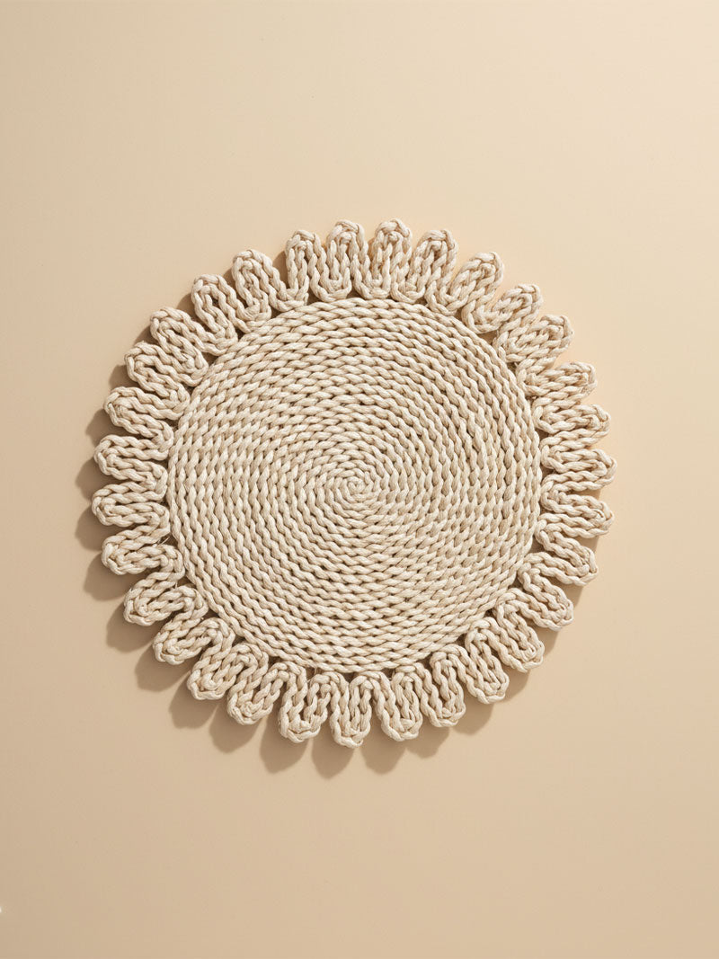 INDIVIDUAL TEJIDO FIBRA NATURAL SOL