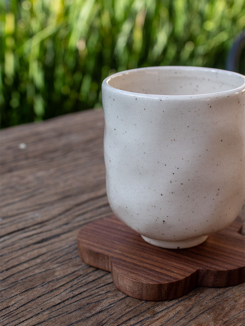 SET POSAVASOS X6 MADERA FLOR