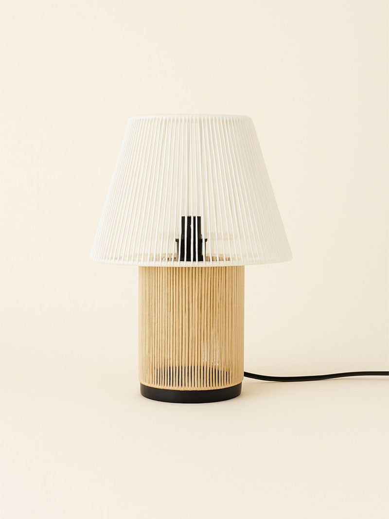 LÁMPARA CORDÓN TRENZADO COLOR