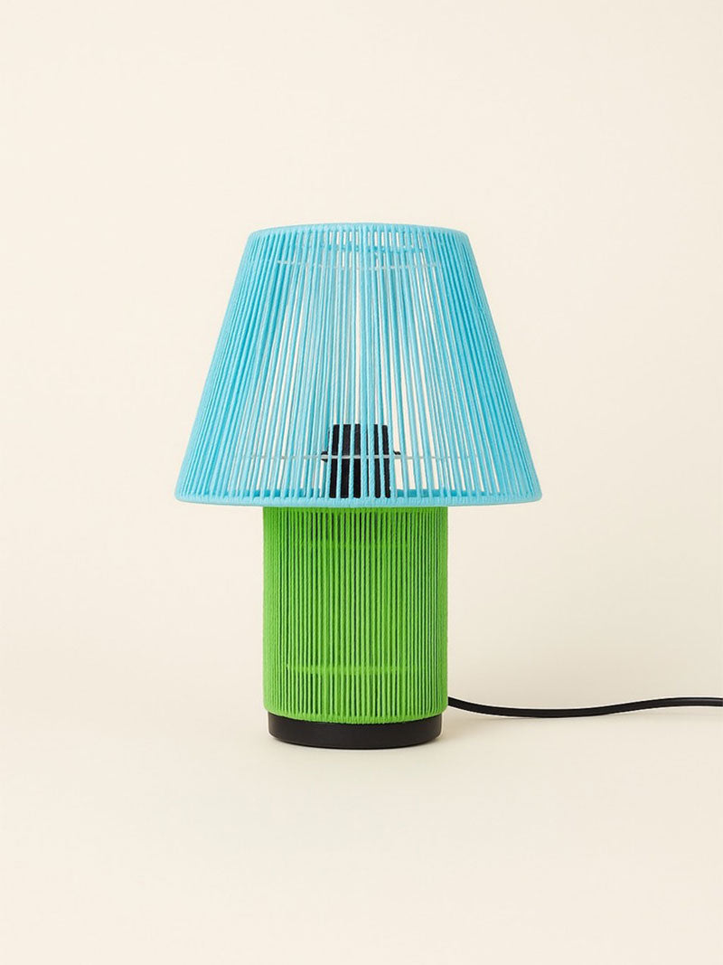 LÁMPARA CORDÓN TRENZADO COLOR