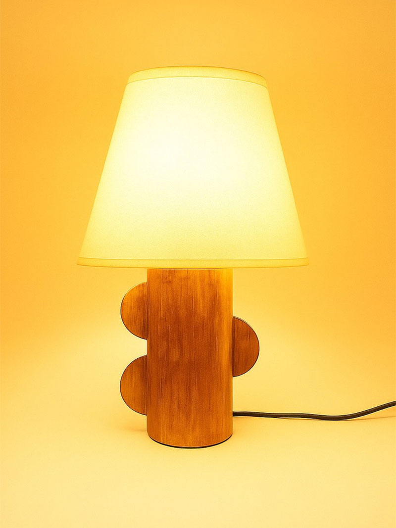 LÁMPARA FORMAS MADERA
