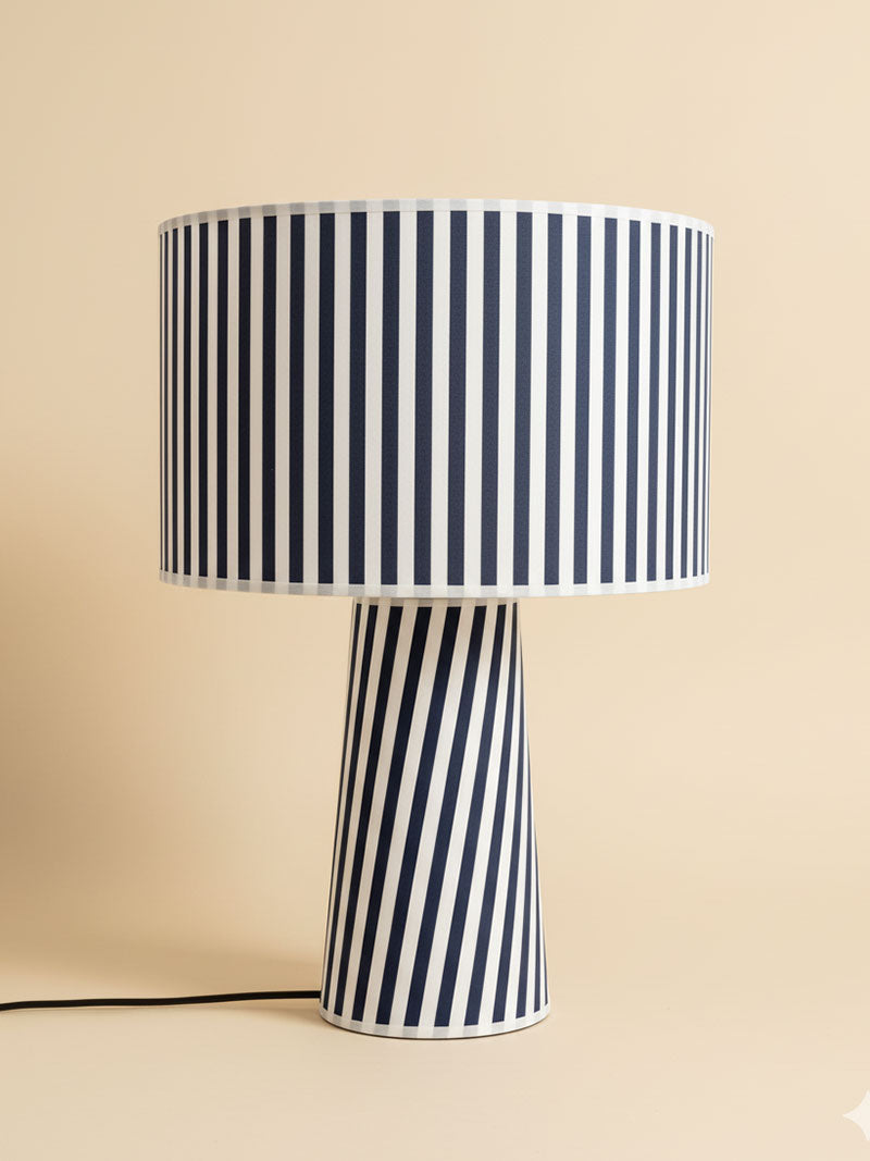 LÁMPARA TELA RAYAS