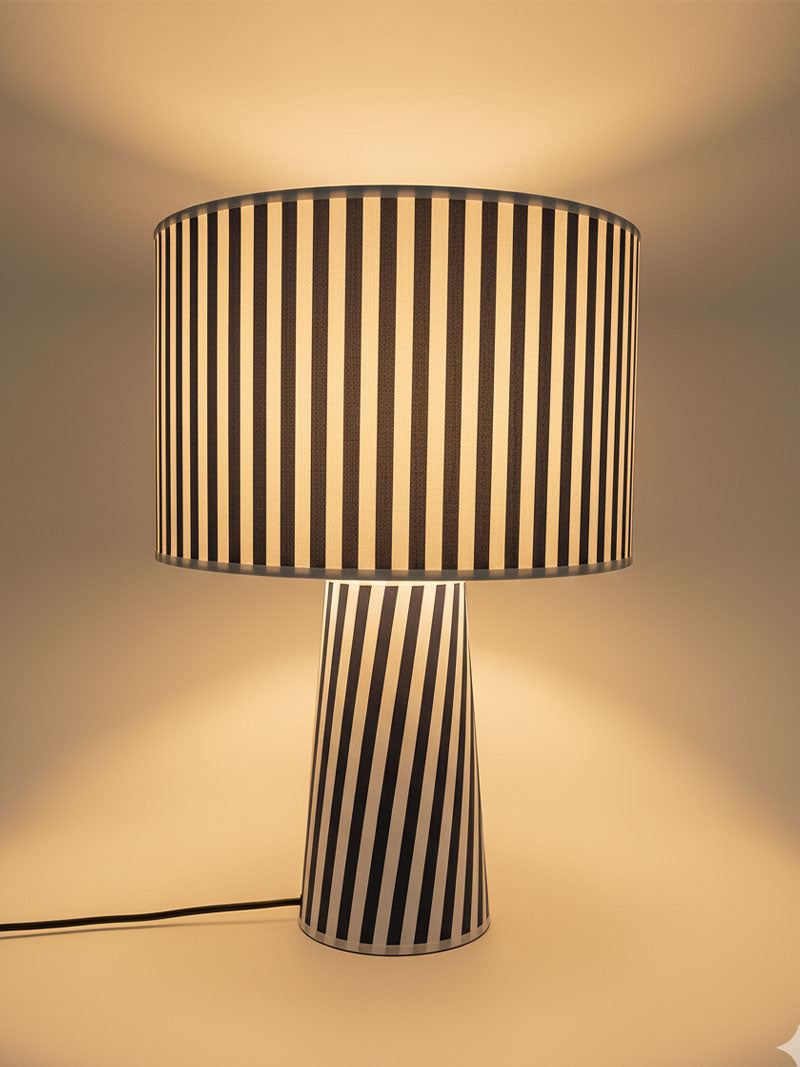 LÁMPARA TELA RAYAS