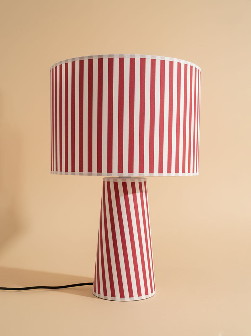 LÁMPARA TELA RAYAS