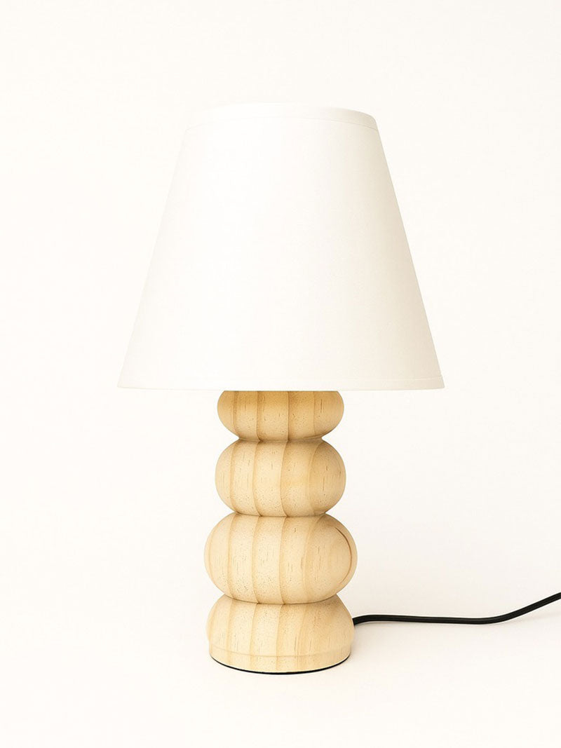 LÁMPARA TORNEADO MADERA