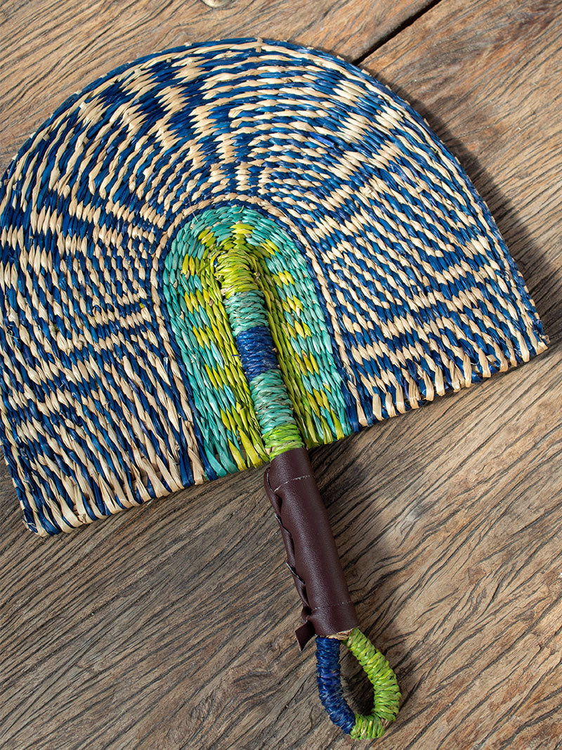 ABANICO DECORATIVO FIBRAS NATURALES