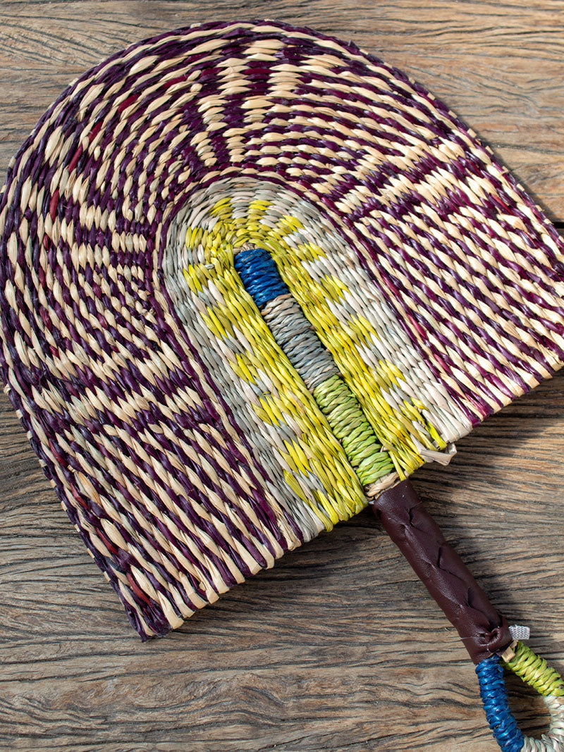 ABANICO DECORATIVO FIBRAS NATURALES