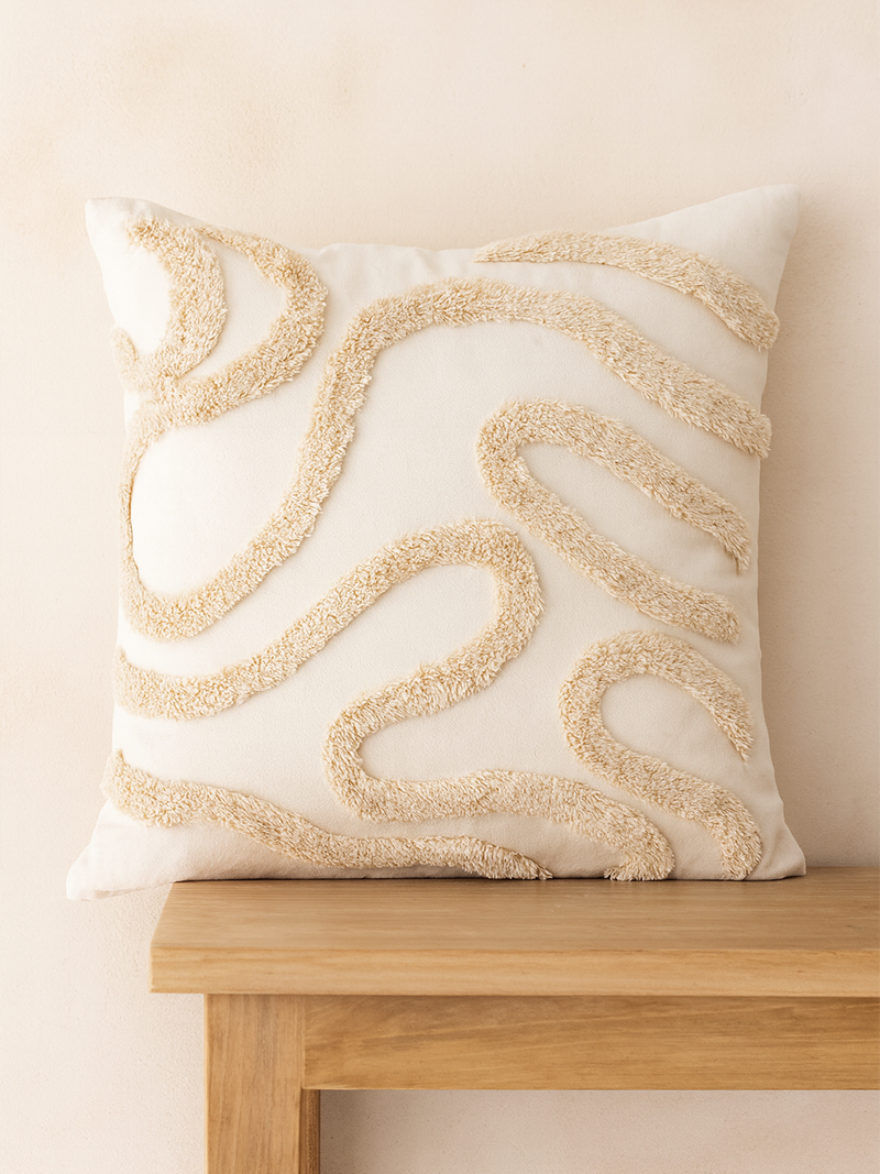 Almohadón Bordado Ondas