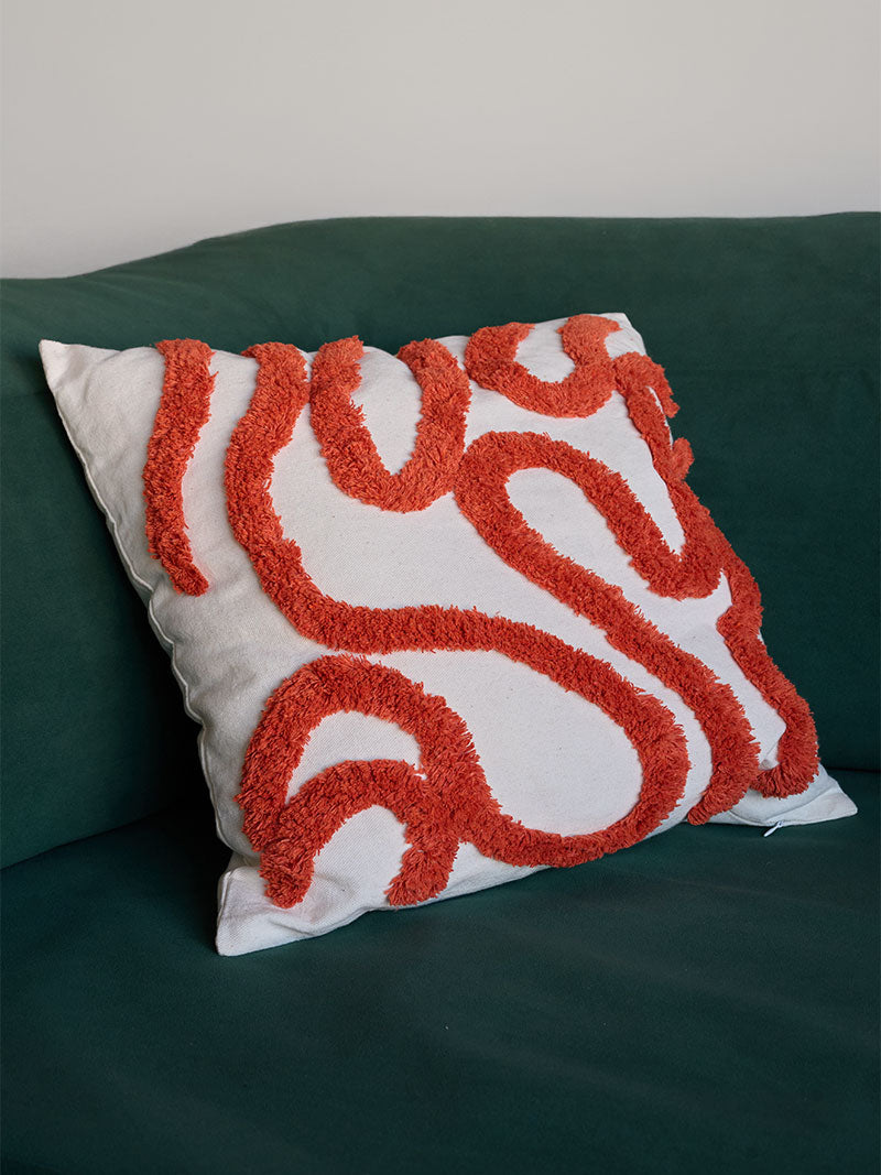 Almohadón Bordado Ondas