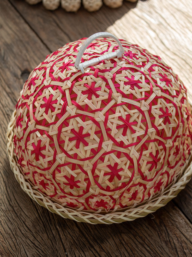 BANDEJA CON CAMPANA BAMBÚ