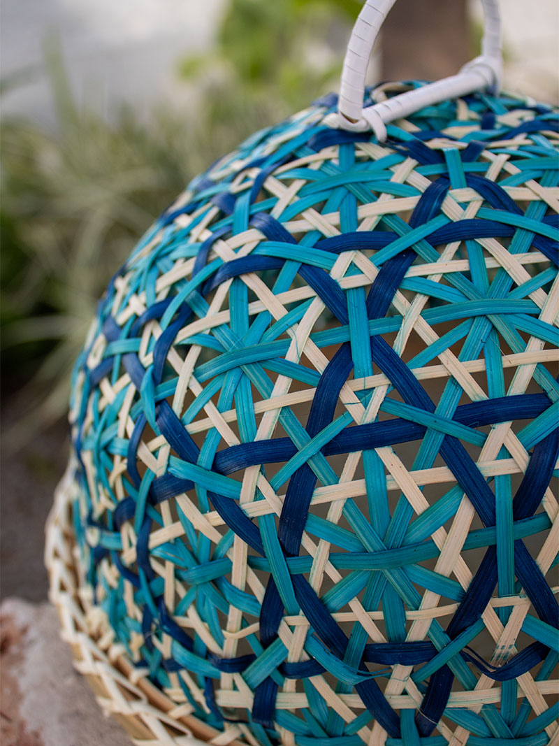 BANDEJA CON CAMPANA BAMBÚ