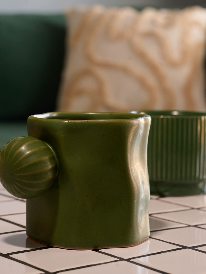 Taza Irregular Cactus