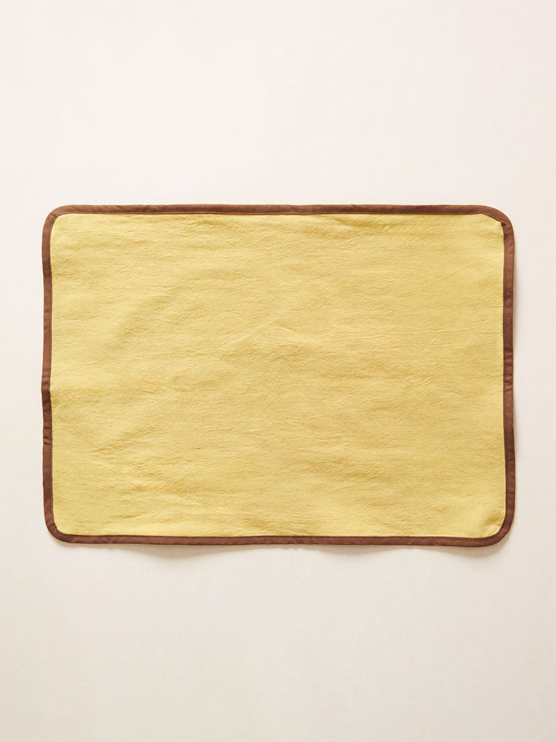 INDIVIDUAL REVERSIBLE VICHY AMARILLO