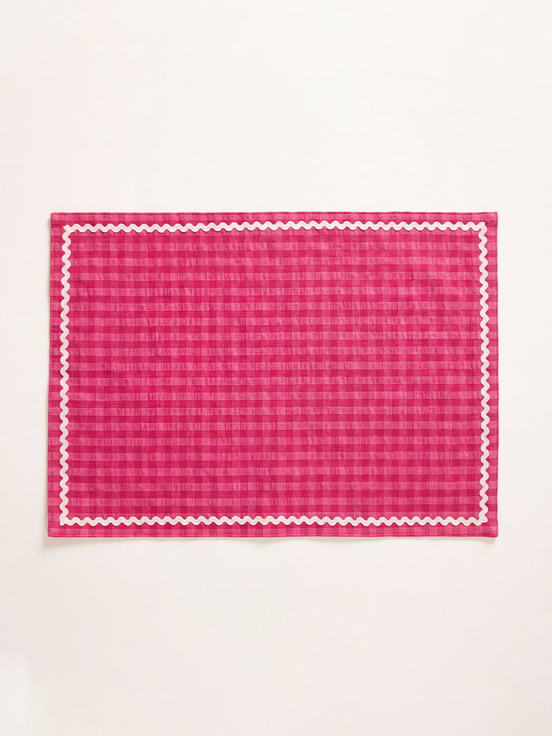 INDIVIDUAL REVERSIBLE VICHY ROSA