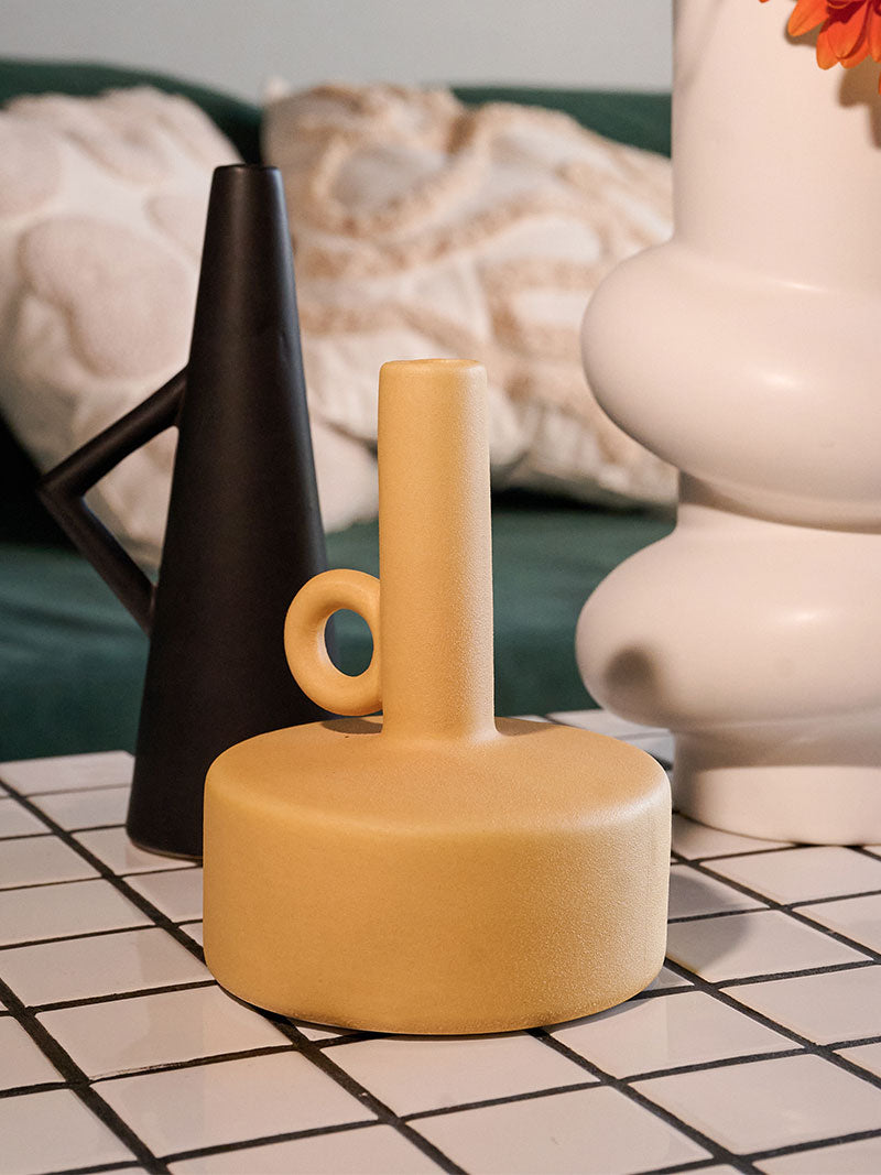 Jarrón Cerámica Círculo