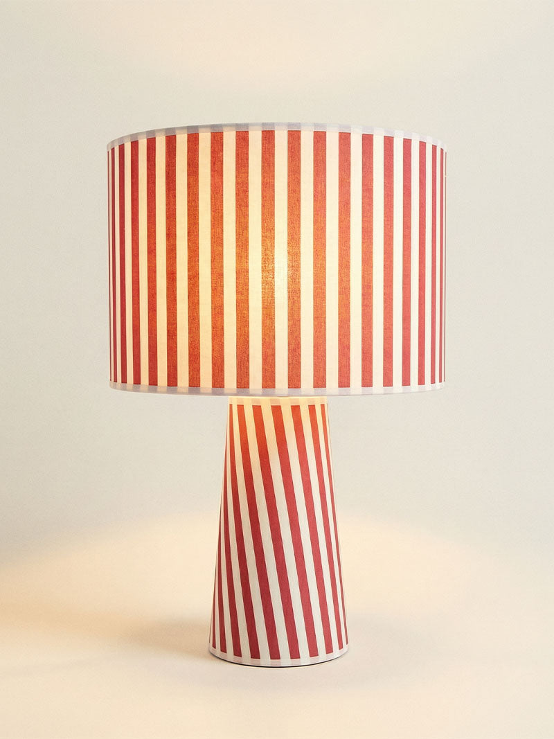 LÁMPARA TELA RAYAS