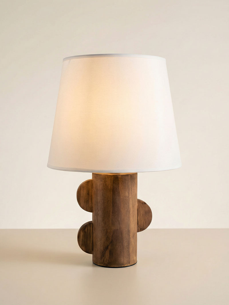 LÁMPARA FORMAS MADERA