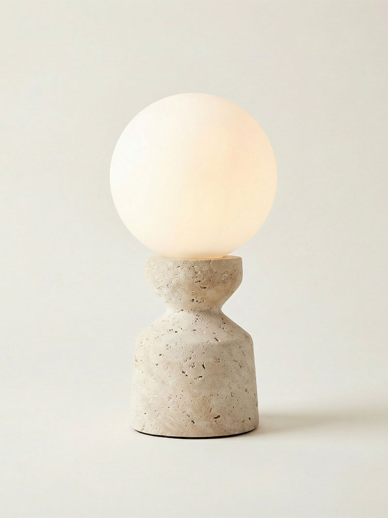 LÁMPARA TRAVERTINO GLOBO