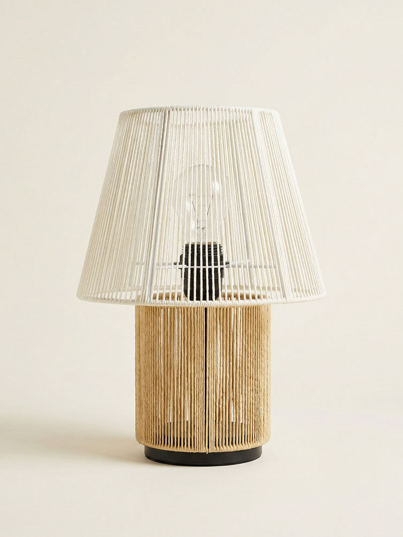 LÁMPARA CORDÓN TRENZADO COLOR