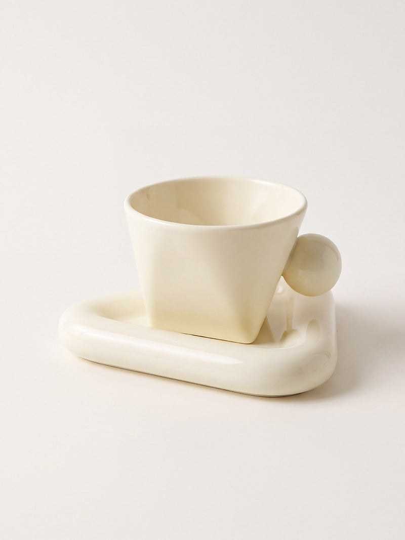 Set Taza + Plato Geométrico